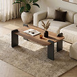 HABITAT ET JARDIN - Table basse en bois "Renard" - 120 x 60 x 35 cm - Marron clair - vignette
