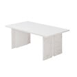 HABITAT ET JARDIN - Table basse en bois "Ravello" - 90 x 50 x 40 cm - Blanc - vignette