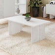 HABITAT ET JARDIN - Table basse en bois "Ravello" - 90 x 50 x 40 cm - Blanc - vignette