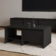 HABITAT ET JARDIN - Table basse en bois "Laris" - 90 x 45 x 35 cm - Noir - vignette