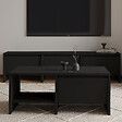 HABITAT ET JARDIN - Table basse en bois "Laris" - 90 x 45 x 35 cm - Noir - vignette