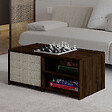 HABITAT ET JARDIN - Table basse en bois "Gord" - 90 x 45 x 44 cm - Marron - vignette