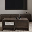HABITAT ET JARDIN - Table basse en bois "Laris" - 90 x 45 x 35 cm - Marron - vignette