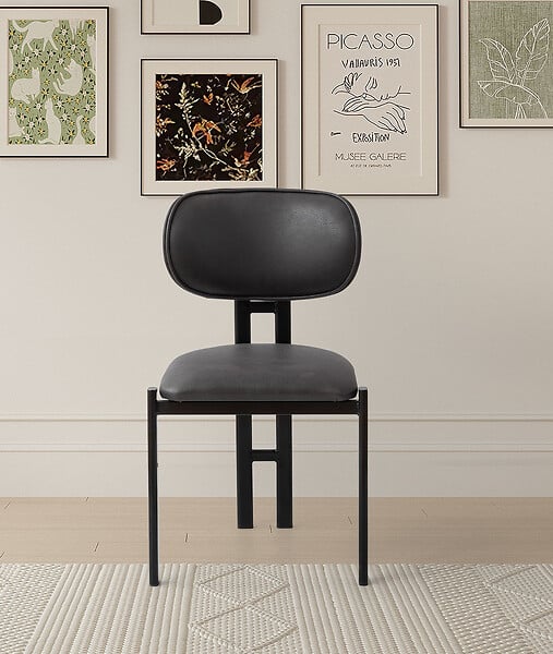 HABITAT ET JARDIN - Ensemble de chaises (2 pièces) en métal "Muriz" - Anthracite - large