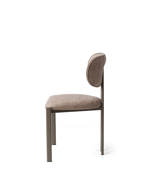 HABITAT ET JARDIN - Ensemble de chaises (2 pièces) en métal "Muriz" - Vison - large