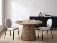HABITAT ET JARDIN - Lot de 2 chaises de salle à manger en métal "Perla" - Gris clair - vignette