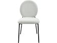 HABITAT ET JARDIN - Lot de 2 chaises de salle à manger en métal "Perla" - Gris clair - vignette