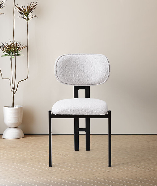 HABITAT ET JARDIN - Ensemble de chaises (2 pièces) en métal "Muriz" - Blanc cassé - large