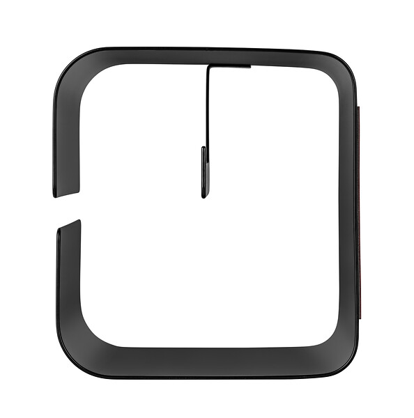 WENKO - Turbo-Loc Dérouleur papier WC Lizan noir - large