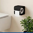 WENKO - Turbo-Loc Dérouleur papier WC Lizan noir - vignette