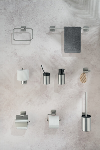 WENKO - Turbo-Loc Anneau porte-serviettes Porto Matt - large