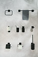 WENKO - Turbo-Loc Porte-serviettes Uno 40cmPorto Black - vignette