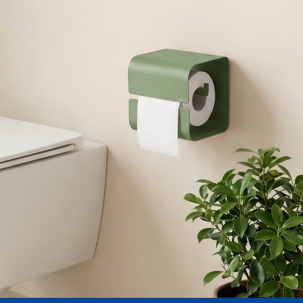 WENKO - Turbo-Loc Dérouleur papier WC Lizan vert - large