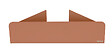 WENKO - Etagère d'angle Turbo-Loc Lizan marron - vignette