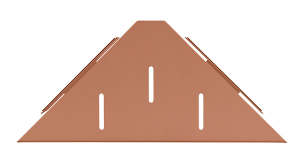 WENKO - Etagère d'angle Turbo-Loc Lizan marron - large