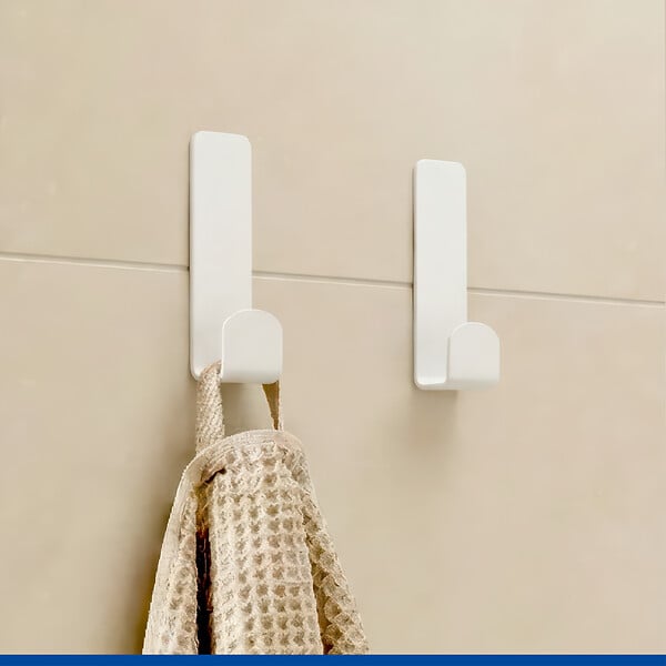 WENKO - Turbo-Loc Crochet Lizan 2 pièces blanc - large