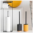 5 FIVE SIMPLY SMART - Dérouleur papier toilette WC avec réserve et support téléphone en métal Noir charbon - vignette