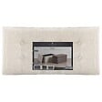 ATMOSPHERA - 2 en 1 Pouf pliant double et coffre de rangement Beige aspect Lin 76 x H 38 cm - vignette