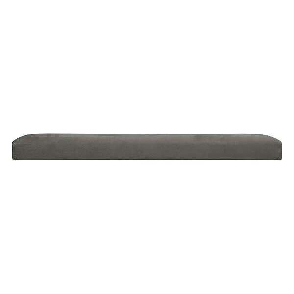 ATMOSPHERA - Pouf pliant et Coffre de rangement en tissu Gris 76 x 38 cm - large