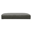 ATMOSPHERA - Pouf pliant et Coffre de rangement en tissu Gris 76 x 38 cm - vignette