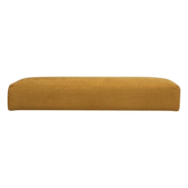 ATMOSPHERA - Pouf pliant et Coffre de rangement en tissu Jaune Moutarde 38 x 38 cm - large
