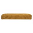 ATMOSPHERA - Pouf pliant et Coffre de rangement en tissu Jaune Moutarde 38 x 38 cm - vignette