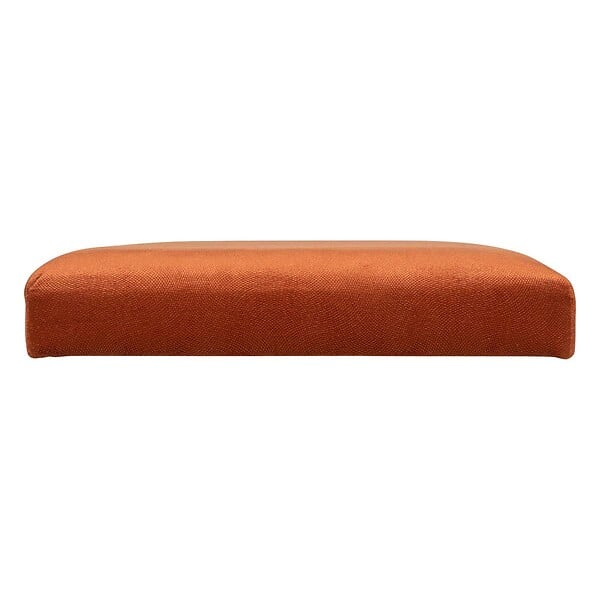 ATMOSPHERA - Pouf pliant et Coffre de rangement en tissu Ambre 76 x 38 cm - large
