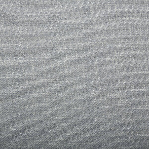 ATMOSPHERA - 2 en 1 Pouf pliant double et coffre de rangement Gris clair aspect Lin 76.6 x H 37.5 cm - large