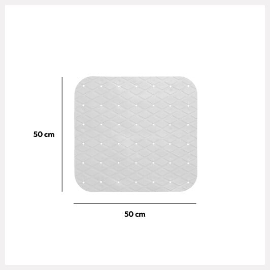 5 FIVE SIMPLY SMART - Tapis Fond de douche anti-dérapant Blanc 50 x 50 cm - large