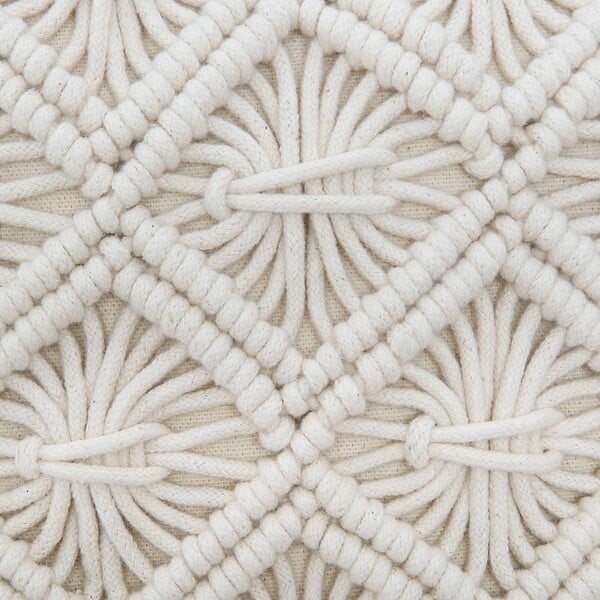 ATMOSPHERA - Coussin déhoussable Macramé 40 x 40 cm - large