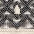 ATMOSPHERA - Coussin déhoussable Ivoire & Gris ardoise 45 x 45 cm - vignette