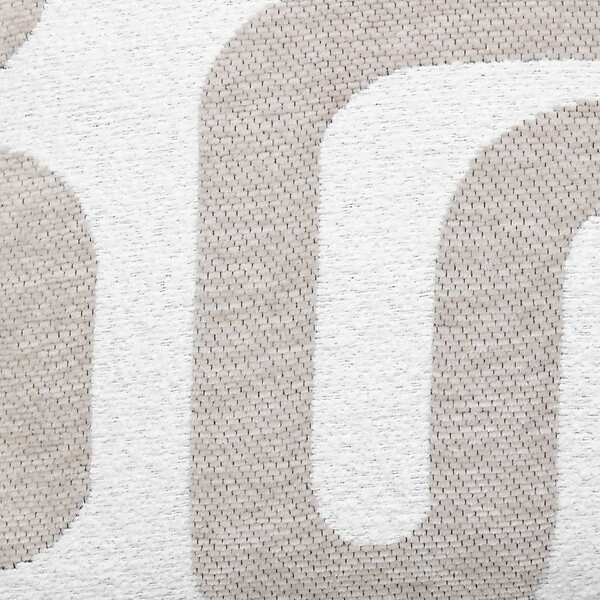 ATMOSPHERA - Coussin décoratif jacquard chenille Beige Lin 40 x 40 cm - large