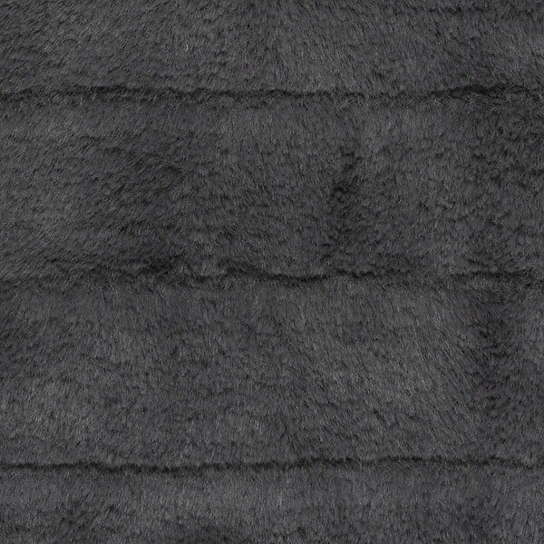 ATMOSPHERA - Coussin déhoussable en Fourrure Gris foncé 45 x 45 cm - large