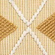 ATMOSPHERA - Coussin déhoussable Ocre & Blanc 45 x 45 cm - vignette