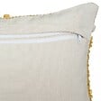 ATMOSPHERA - Coussin déhoussable Ocre & Blanc 30 x 50 cm - vignette