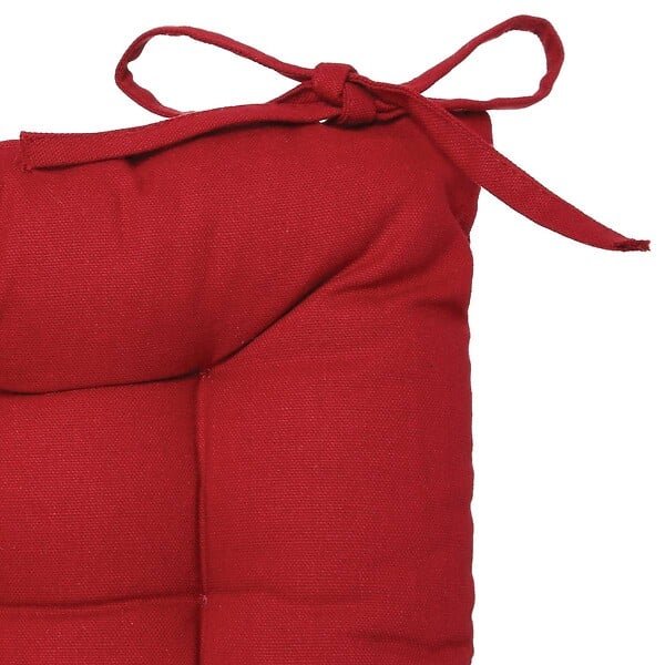 JARDIDECO - Coussin pour chaise de jardin Rouge 38 x 38 cm - large