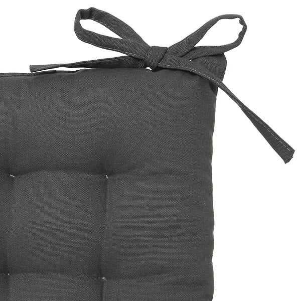 JARDIDECO - Coussin pour chaise de jardin Gris Foncé 38 x 38 cm - large