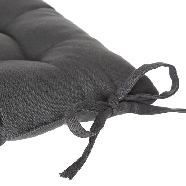 JARDIDECO - Coussin pour chaise de jardin Gris Foncé 38 x 38 cm - large