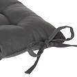 JARDIDECO - Coussin pour chaise de jardin Gris Foncé 38 x 38 cm - vignette