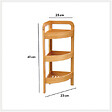 5 FIVE SIMPLY SMART - Étagère d'angle 3 niveaux en bambou - vignette