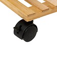 5 FIVE SIMPLY SMART - Desserte roulante 4 niveaux en Bambou et Bois Noir H 87 cm - vignette