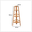 5 FIVE SIMPLY SMART - Étagère de rangement d'angle 3 niveaux en Bambou H 103 cm - vignette