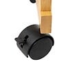5 FIVE SIMPLY SMART - Desserte roulante 3 niveaux en Bambou et Bois Noir H 80 cm - vignette
