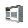 TIMBELA - Abri de jardin pour poubelles 3x240L TIMBELA M982A-CAVERN STEEL - vignette