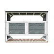 TIMBELA - Abri de jardin pour poubelles 3x240L TIMBELA M982A-CAVERN STEEL - vignette