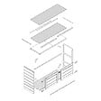 TIMBELA - Abri de jardin pour poubelles 3x240L TIMBELA M982A-CAVERN STEEL - vignette