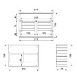 TIMBELA - Abri de jardin pour poubelles 3x240L TIMBELA M982A-CAVERN STEEL - vignette
