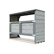 TIMBELA - Abri de jardin pour poubelles 3x240L TIMBELA M982A-TUNDRA CAVERN - vignette