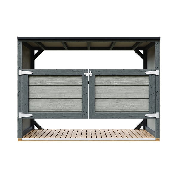 TIMBELA - Abri de jardin pour poubelles 3x240L TIMBELA M982A-TUNDRA CAVERN - large