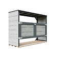 TIMBELA - Abri de jardin pour poubelles 3x240L TIMBELA M982A-TUNDRA CAVERN - vignette
